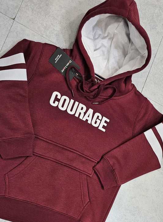 Courage Boys Winter hoodies Cotton fleece fabric