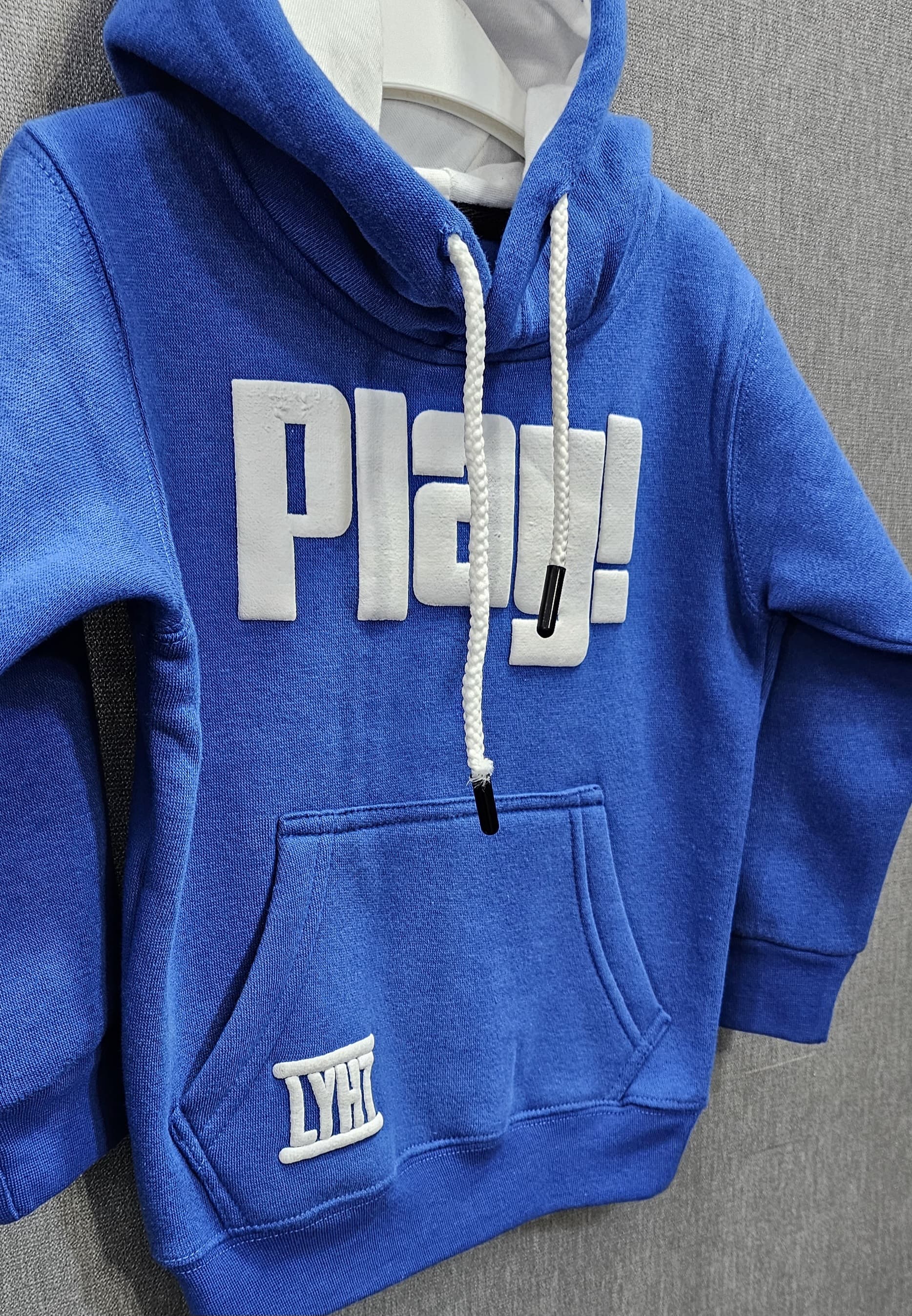 Play Blue  boys hoodies Cotton Fleece Fabric