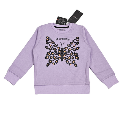 Purple Butterfly Girls Sweatshirt