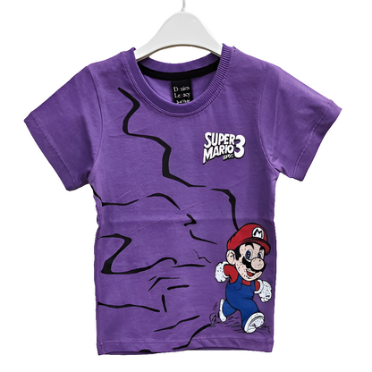 Purple Super Mario Boys shirt