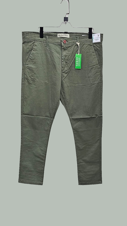 Olive Green Cotton Pants