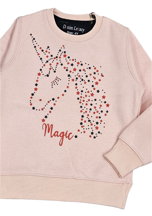 Skin Unicorn Girls Sweatshirt