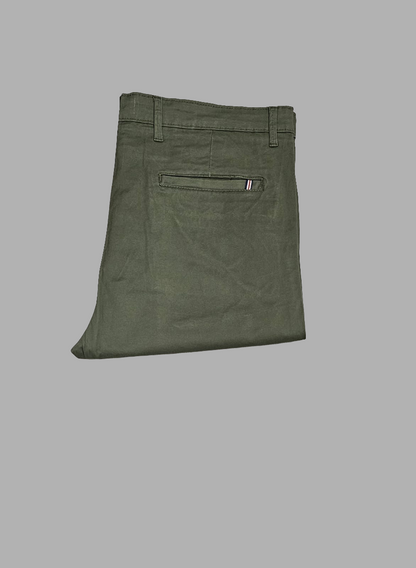 Olive Green Cotton Pants