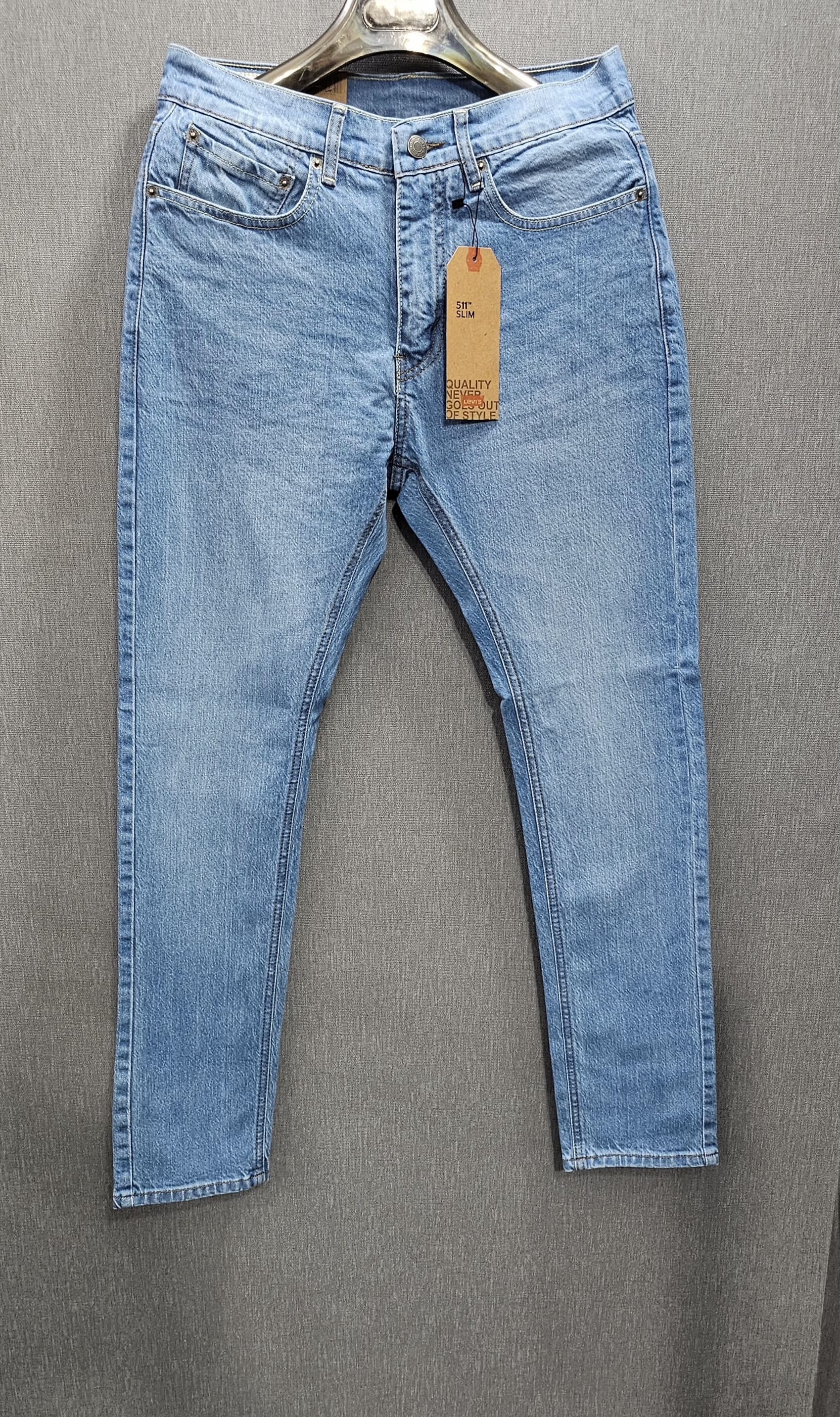 Sky Bluee Regular Fit Jeans, stretch comfortable fabric